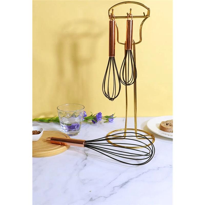 Позолоченная ручка Венчик ручной Венчик из нержавеющей стали Дом