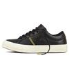 One Star Leather Non-Slip Lightweight Low-Top Board Shoes Unisex Black