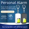130 DB Self Defence Alarm Keychain Low Battery Notice Emergency Safety Alarm  Women