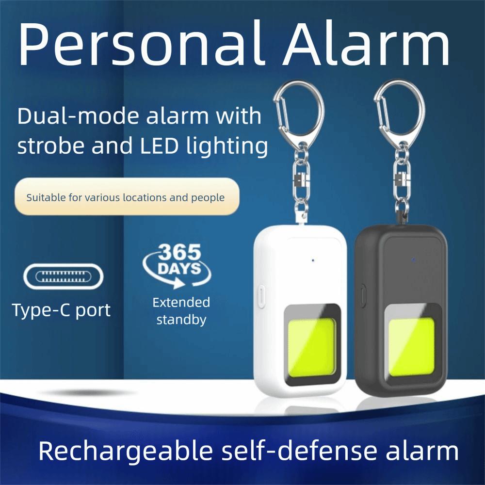 130 DB Self Defence Alarm Keychain Low Battery Notice Emergency Safety Alarm Women