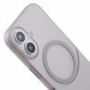 For iPhone 16 Case Compatible with MagSafe Splicing Color Drop-Proof PC Phone Cover - Grey