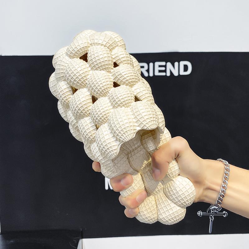 Модные мужские летние тапочки, модные индивидуальные тапочки Bubbles, мужские тапочки, противоскользящие, удобные, легкие, мужские туфли из ЭВА, пляжные тапочки для мужчин