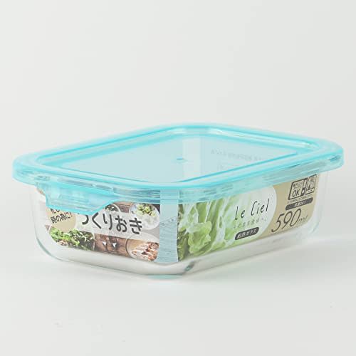 Pearl Metal Storage Container, Heat-Resistant, Rectangular, 590ml, Le Ciel, HB-2856