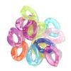 20pcs Ins Retro Rainbow Buckle Acrylic Long Chain Beads For Men Women Curb Cuban Link  Jewelry Making DIY Bracelet Necklace