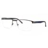 Semi Rimless Rectangle Light Gunmetal Smartbuy Collection Tim 982c Fashion Unisex Eyeglasses