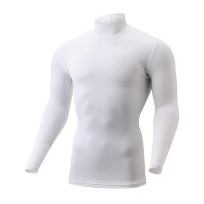 Biogear Golf UV Длинный размер M Термобелье, Защита, Футболка с высоким воротником, Рукав, Эластичный, Влагоотводящий, Быстросохнущий, Мужской, Белый, (E2MJ2004)
