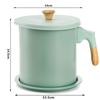 LMETJMA Bacon Grease Container with Strainer 1.4L Stainless Steel Oil Filter Pot Cooking Oil Storage Pot with Strainer JT403