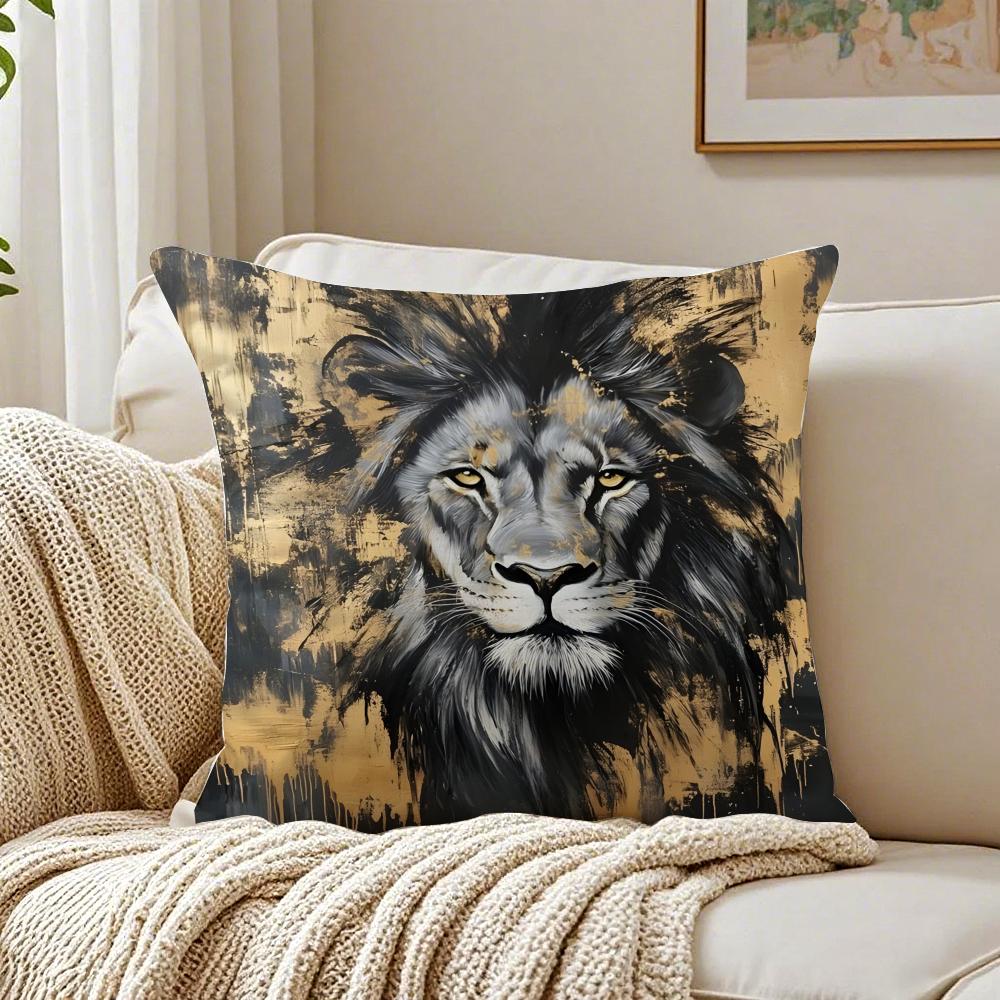 BBlack Gold Eagle Pillow Luxury Decor Cushion Cushion Cover Pillowcase Antidustmite living Room Sofa Decor Cushion Room