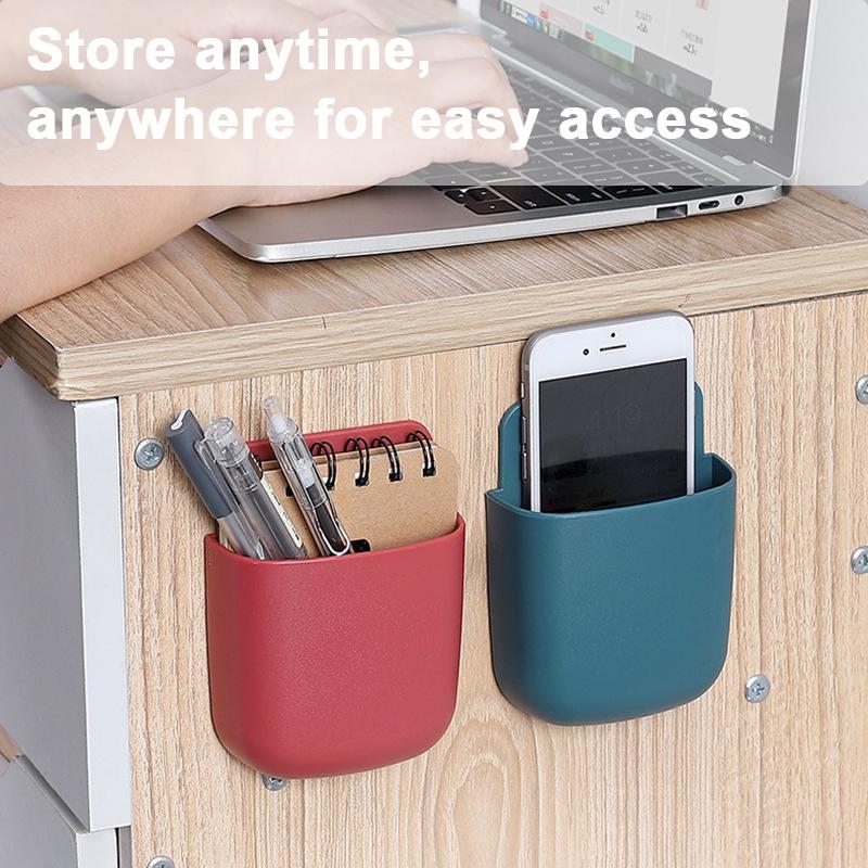 Настенный ящик для хранения косметический держатель пульта дистанционного управления вешалка для ванной настенная полка самоклеящийся чехол для хранения домашний органайзер принадлежности
