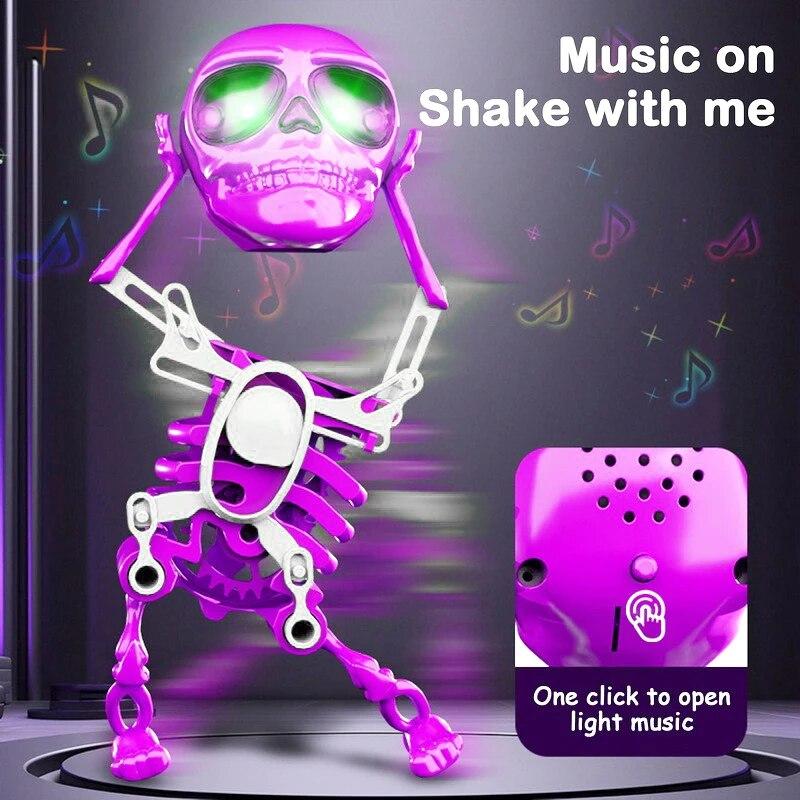 3D игрушка-скелет, забавная танцевальная игрушка-скелет, качающийся скелет, игрушки для снятия стресса, ручная заводная игрушка-качалка для украшения