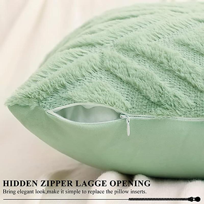 1 шт. Современная простая ромбовидная жаккардовая плюшевая наволочка для подушки, диванная подушка в скандинавском стиле, офисная подушка для талии, прикроватная подушка для автомобиля