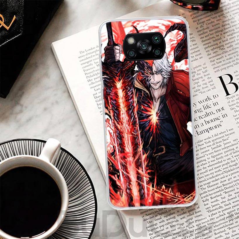 Игровой чехол D-Devil May Cry 5 для телефона Xiaomi Poco X7 X6 X5 Pro X3 Nfc F7 Ultra Чехол-накладка F6 F5 X4 F4 Gt F3 M6 M5S M4 M3 С принтом