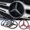 1 шт. АБС пластик Наклейка-эмблема на решетку радиатора автомобиля для Mercedes Benz W204 W205 W210 W211 W212 W213 C E Class GLA GLK ML GLC GLE