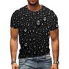 Summer Water Droplet 3D Print T-Shirts Streetwear Men Fashion Casual Harajuku Oversized O-Neck T Shirt Tees Tops Clothing