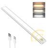 KEEBRIGHT Indoor Sensor Light, 30cm Ultra-Thin, USB Rechargeable, High-Sensitivity Motion Sensor, 3 Color Adjustments & Stepless Dimming, Suitable