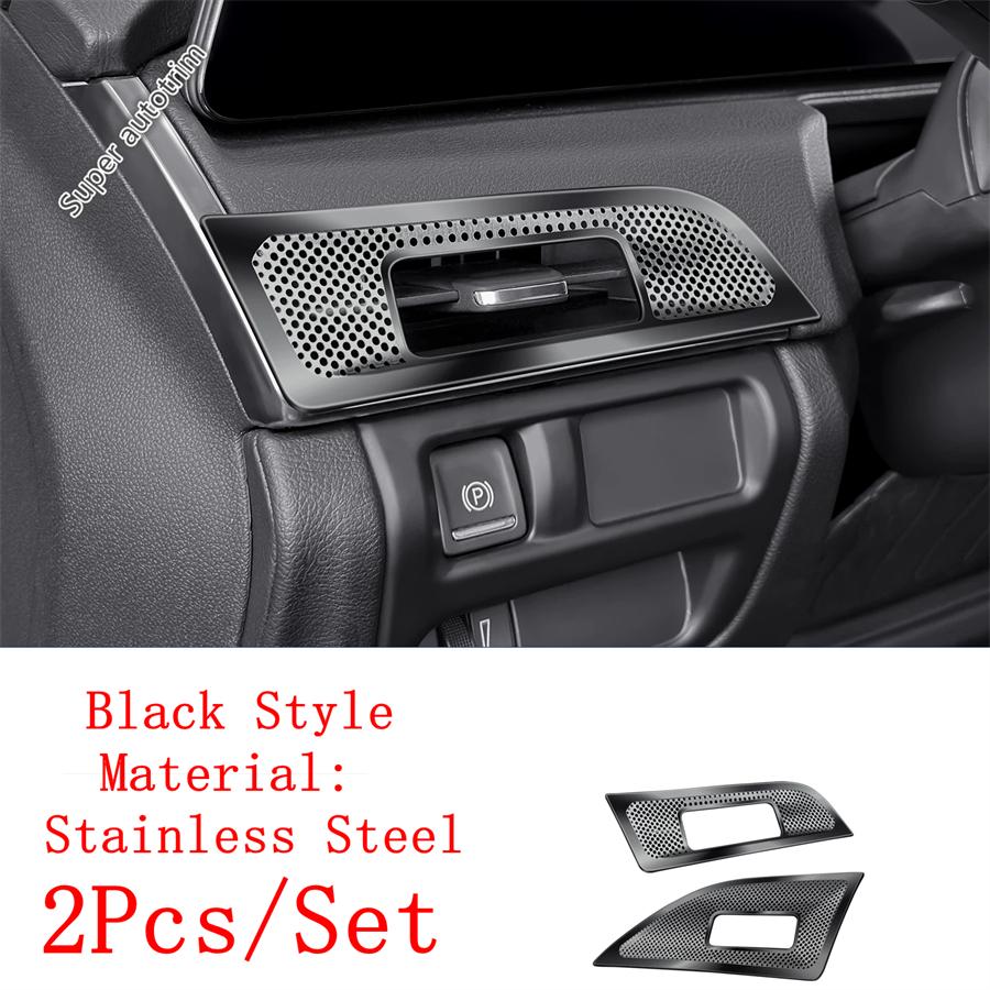 Central Control AC Air Conditioning Side Middle Vent Panel Cover Trim For Cadillac CT5 CT5-V  - 2025 Stainless Accessories
