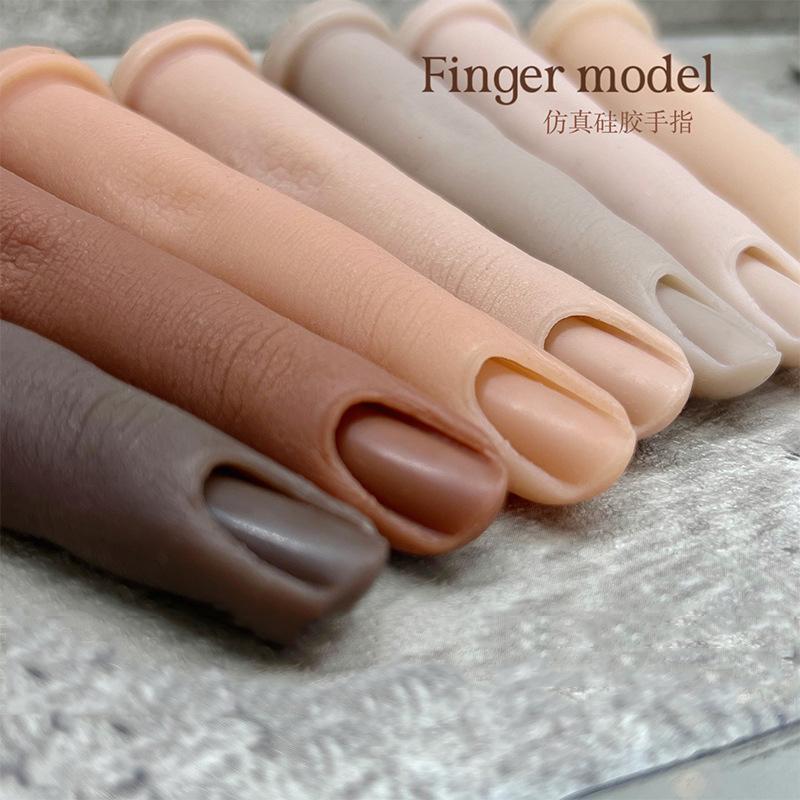 8 см силиконовый ноготь тренировочный палец модель инструмента с шарнирами гибкая силиконовая поддельная рука для ногтей DIY для обучения аксессуары