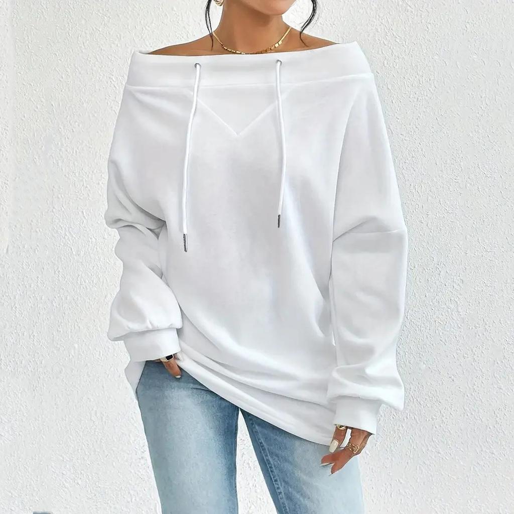 Женский свободный повседневный топ с завязками на плечах и вырезом горловины