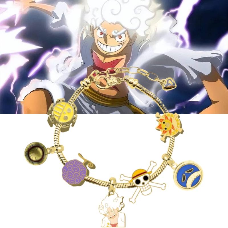Новое поступление Аниме Ван Пис Луффи Панджа Дора Металлический браслет с бусинами Оптом