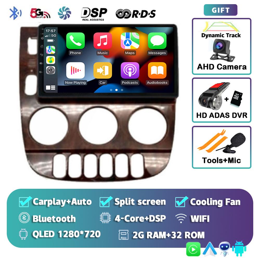 Android 13 Carplay Auto для Benz M-Class W163 ML 1997 1998 1999 2001 2002 2003 2004 2005 Автомобильный радиоприемник Мультимедийный проигрыватель Стерео DSP