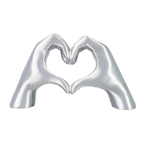 Фигурка Жест Любви, Напечатанная на 3D-принтере, Статуэтка в форме сердца любви и руки