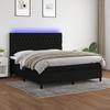 VidaXL Slat Bed Base with Mattress and LEDs, Upholstered Bed, Double Bed, Adult Bed for Indoor Bedroom, 3135135