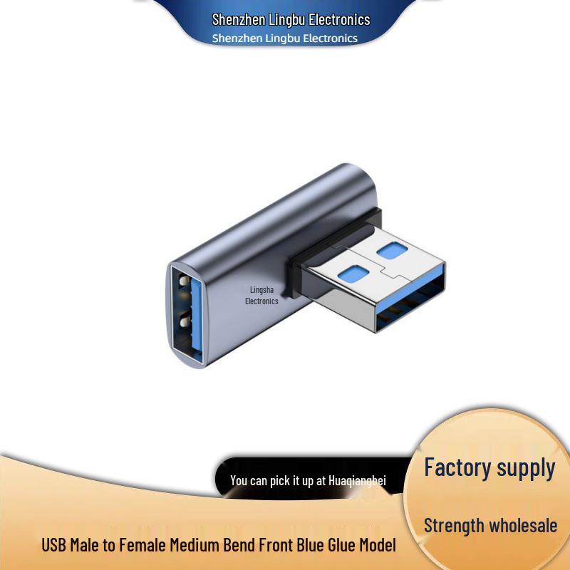 USB-адаптер типа C: Папа-Мама-Папа-Мама, Г-образный Thunderbolt 3 под углом 90° для компьютеров