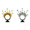 2025 New Year Eve Headband Glittering Garland Hairband Christmas Party Hairhoop Holiday Hairhoop for Festival Gathering