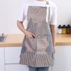 Фартук Стирающийся Ручной Кухонный Водонепроницаемый Оксфордская Ткань Полосатый Японский Стиль Нагрудник для Домашней Уборки Аксессуары
