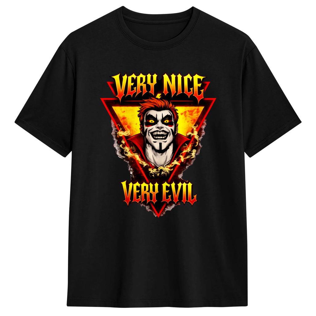Danhausen Very Nice Very Evil TShirt Summer Cotton TShirts For Mens Novelty Casual Tee Shirt Short Sleeve Classic Top Tees