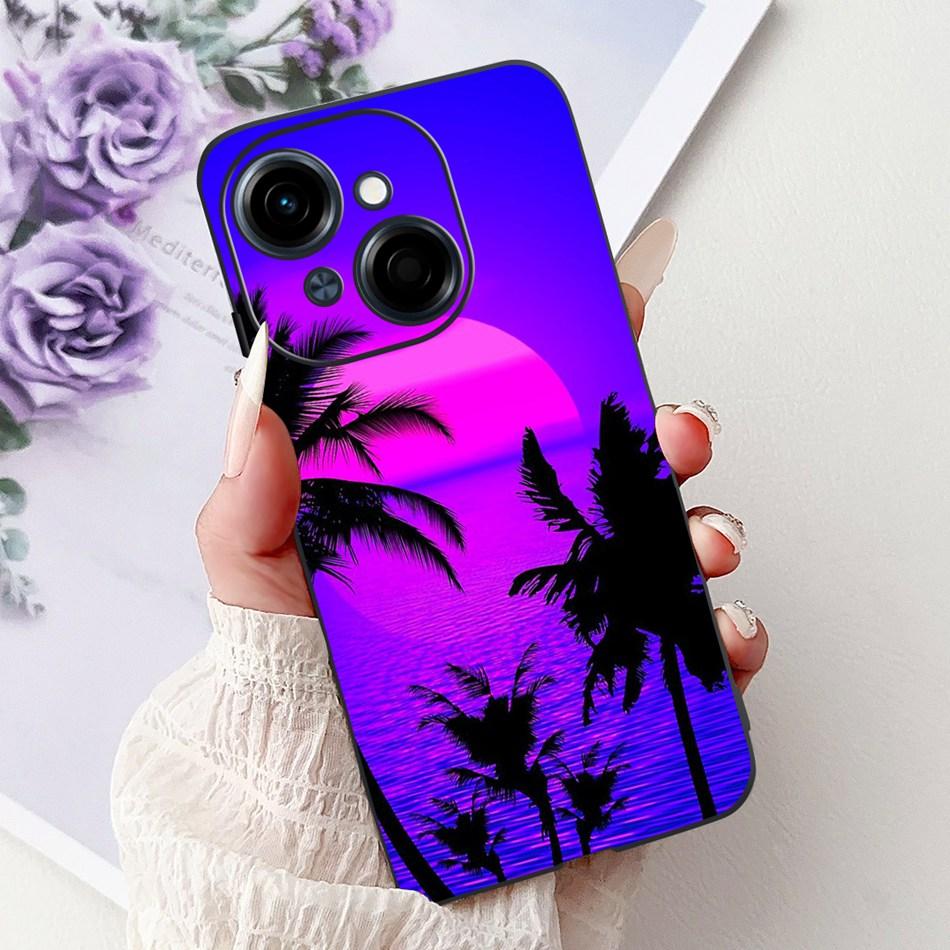 Для Tecno Spark Go 1 Модный Крутой Узор Чехол Для Телефона Для Tecno Spark Go 2025 Go1 Черный Силиконовый Мягкий Чехол