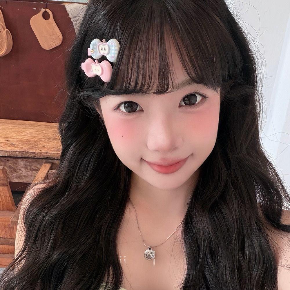Plaid Pattern Bow Hair Clip Bowknot Girl's Hair Clip New Hair Clip for Girls Daily Hair Styling