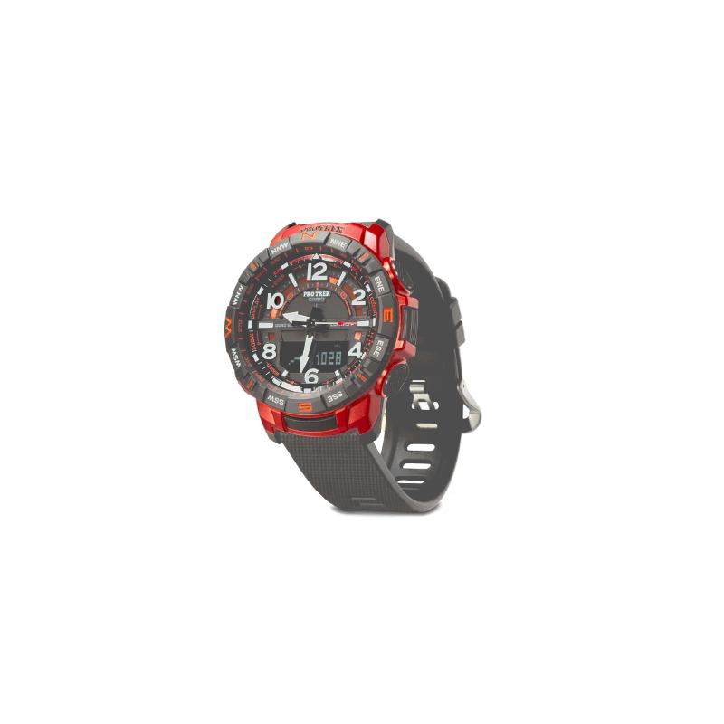Casio CASIOPRO Серия TREK-Серия PRT Четырехсенсорные Многофункциональные Часы для Альпинизма и Активного Отдыха Кварцевый Механизм Резиновый Ремешок Японские и PRT-B50-4PR