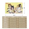 Аниме K-K-On Коврик для пола Спальня Гостиная Фланелевый Коврик для двери Нескользящий Домашний декор
