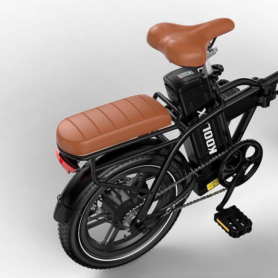 Folding City Electric Bike KOOLUX X10 Adult Commuting Electric Bicycle 36V13Ah Battery 16 Inch Tires 50-65KM Range 350W 120KG Load E-Bike