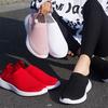 2025 Women Shoes Knitting Sock Sneakers Women Flat Shoes Casual Breathable Sneakers Flats Walking Shoes for Women Pink 43