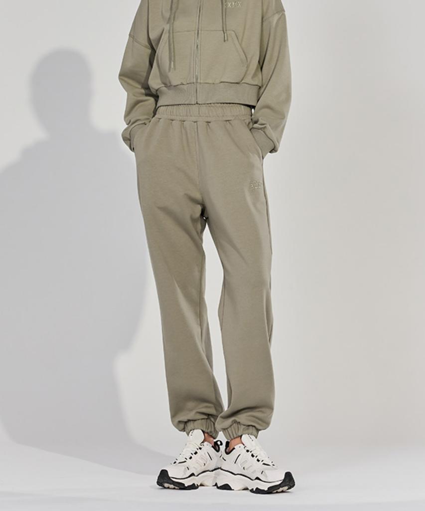 XEXYMIX Warm Cotton Basic Jogger Pants Urban Khaki
