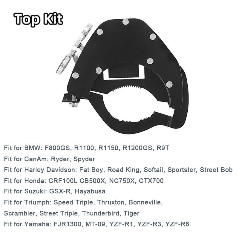 1pcs Motorcycle Cruise Control Throttle Lock Assist Handlebar Top/ Bottom Kit Universal For BMW Suzuki Yamaha Honda Speed Control