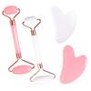Rose Quartz Gua Sha & Double-Head Massager Set