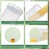 Noodles Spaghetti Container Plastic Noodle Pasta Storage Jar with Locking Lid Clear Dry Food Keeper Canister Cereal Crisper Box