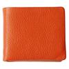 CCOMPANY LIMITED Lupo 2 Мужской двухсложный кошелек из итальянской кожи с отделением для монет и визитницей (оранжевый)
