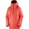 Solid Color Hooded Pullover Long Sleeve Jacket Women Jackets Orange C22728