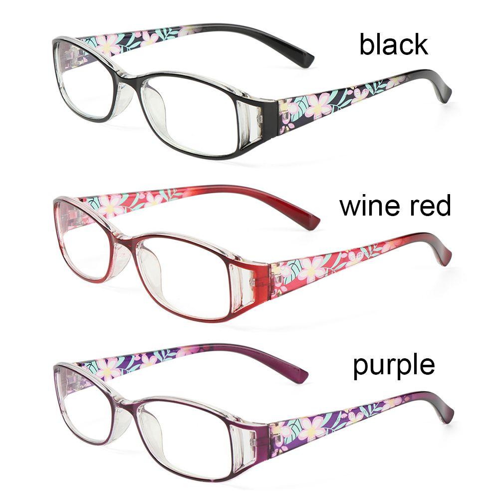 Elegant Flowers Vintage Reading Glasses Ultra Light Frame Eye Protection Anti-Blue Light Eyeglasses