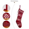 48CM Snowflake Knitted Christmas Socks Large Size Xmas Tree Ornaments  Christmas Decor