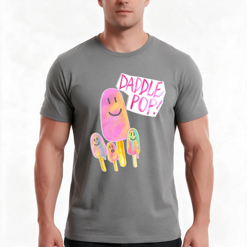 Daddle Pop Paddle Pop Tshirt Summer Casual Cotton Tee Oversized Streetwear Tops Vintage Graphic Print Unisex Unisex Unisex