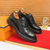 Fashion Retro Men Brock Leather Shoes Luxurious Men Comfortable Breathable Patchwork Fashionable Leather Shoes Social Shoes Sizes 38-46