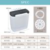 Kaitou Washing Two Tank For Living Stainless Steel with Space Shoe Washing Separate Gray Machine, Small, Type, Alone, 3.6kg, Compact, Tank, Timer,