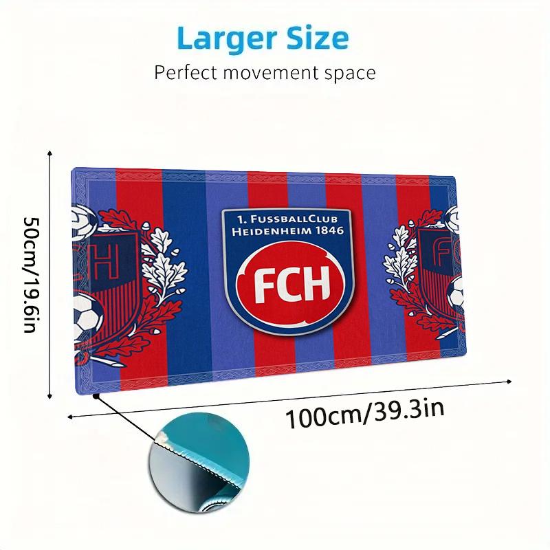 Heidenheim FC Color Mouse Pad Large Gaming Table Cushion Non-slip Laptop Tablet Big Mousepad XXL Mat Mini PC Playmat With Lock edge