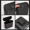 Universal Organizer Car Clamshell Trash Bin Hanging Vehicle Garbage Dust Case Storage Box Black ABS Square Pressing Trash
