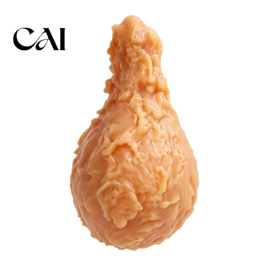 Realistic Fried Chicken Toy Leg Squeeze Toy, Stress Relief Drumstick Sensory Fake Stretchable Food Themed Toys Desk Fidget for Basket Stuffers, Party